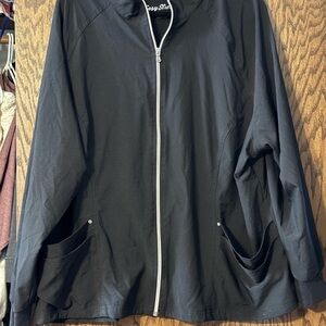 Women's Black Utility Scrub Jacket